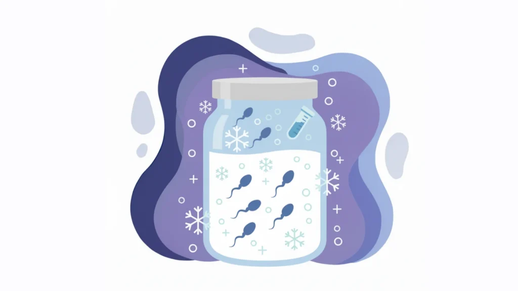 Illustration for Sperm Freezing